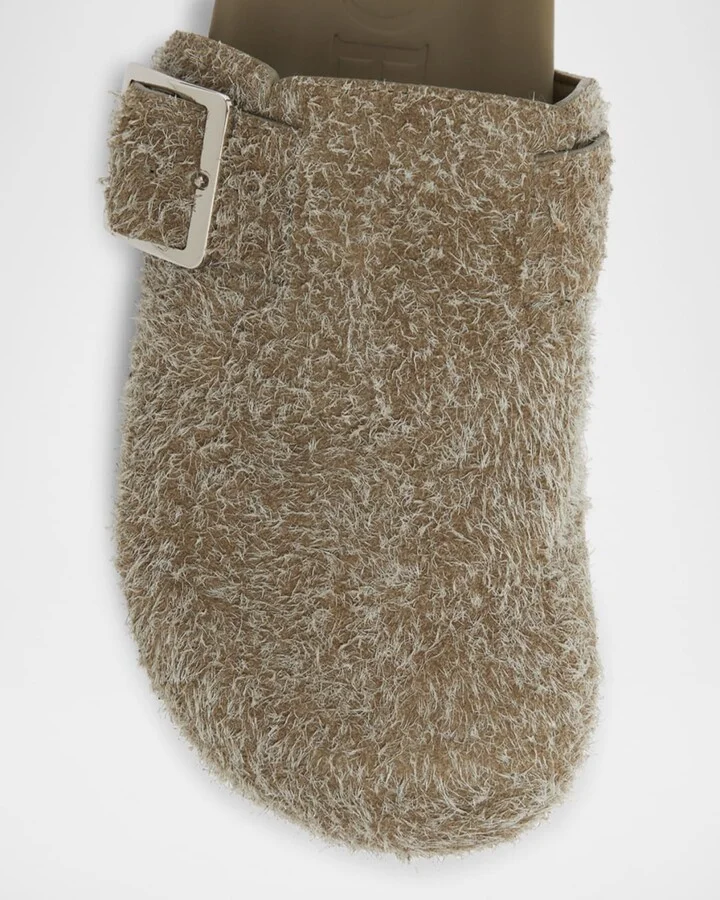 Ease Brushed Suede Buckle Mules - Image 4