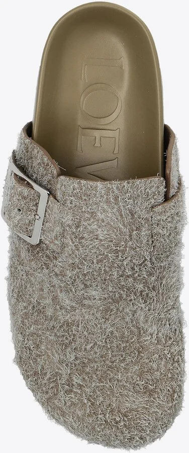 Ease Buckle Brushed Suede Mules - Image 3