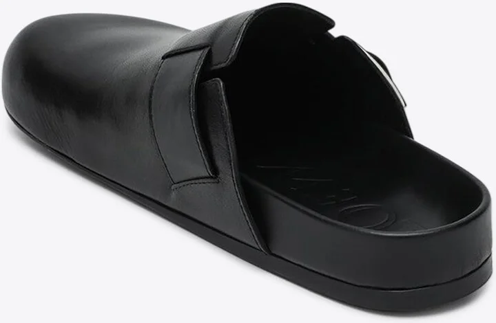 Ease Buckle Leather Clogs - Image 2