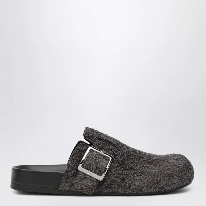 Ease Buckle mule in dark brown