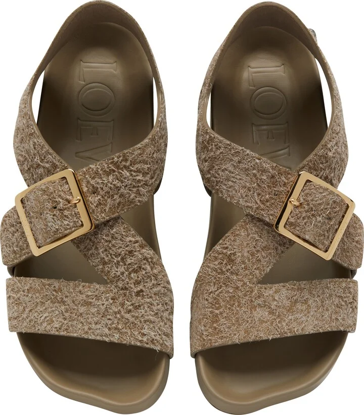 Ease in brushed suede flat sandals - Image 5