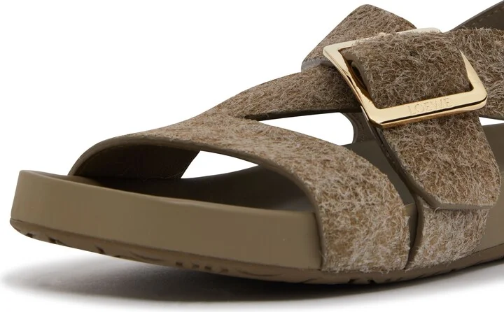 Ease in brushed suede flat sandals - Image 6