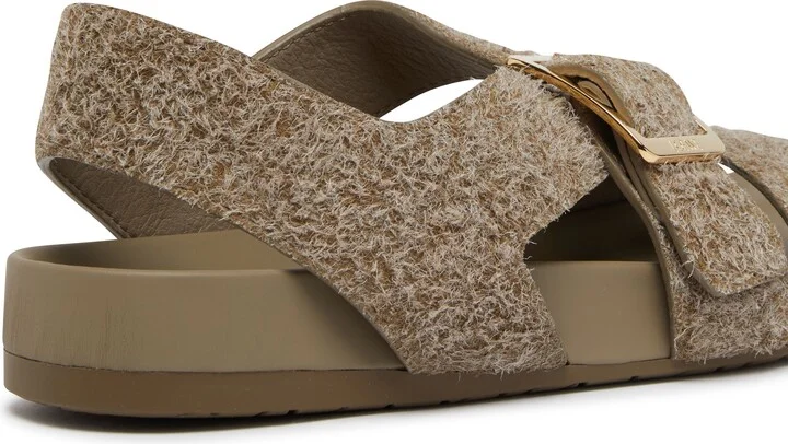 Ease in brushed suede flat sandals - Image 7