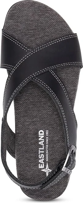 Eastland 1955 Edition Coastal Women's Sandals Black : 6 B - Medium, Leather - Image 2