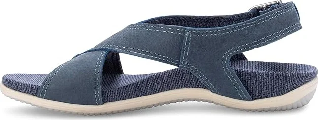 Eastland 1955 Edition Coastal Women's Sandals Navy : 10 B - Medium, Leather - Image 4
