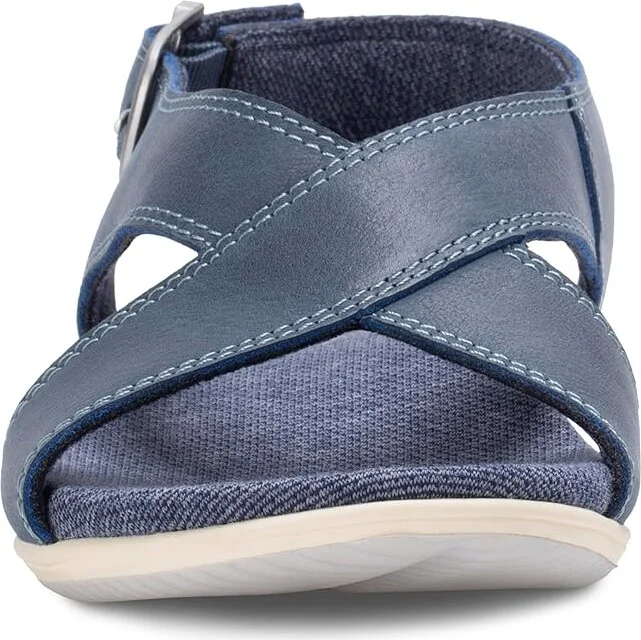 Eastland 1955 Edition Coastal Women's Sandals Navy : 10 B - Medium, Leather - Image 5