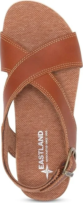 Eastland 1955 Edition Coastal Women's Sandals Tan : 6 B - Medium, Leather - Image 2