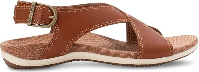 Eastland 1955 Edition Coastal Women's Sandals Tan : 6 B - Medium, Leather - Image 6