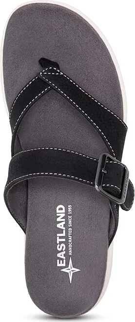 Eastland 1955 Edition Commonwealth Women's Sandals Black : 8 B - Medium, Leather/Suede - Image 2