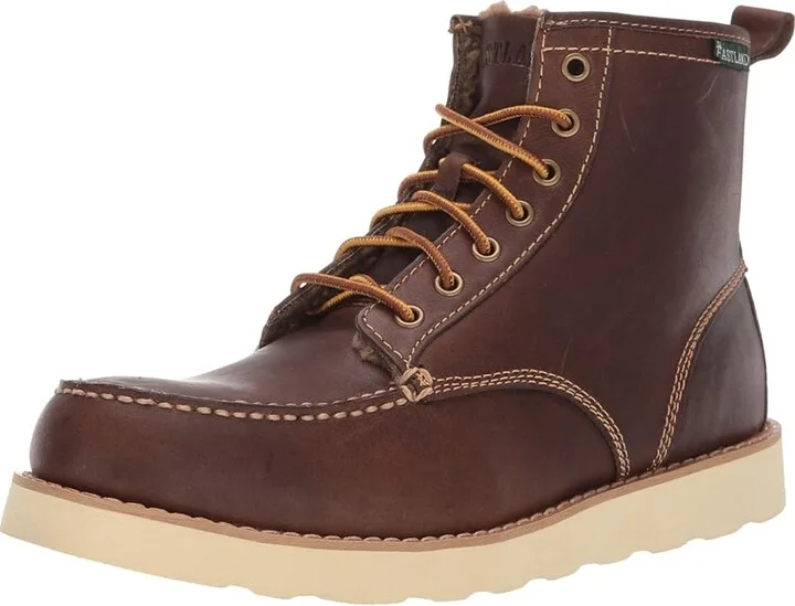 Eastland 1955 Edition Lace Up Boots Men's Lace-up Boots Shearling Lined Dark Tan : 8 D - Medium, Leather - Image 2