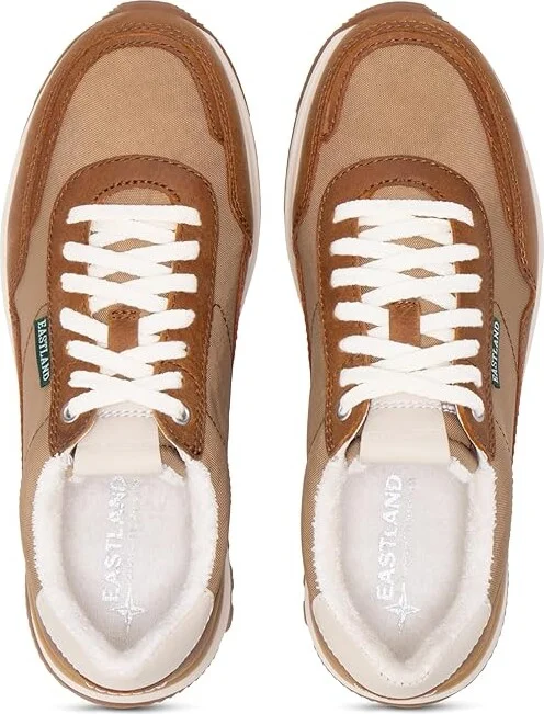 Eastland 1955 Edition Leap Jogger Women's Flat Shoes Tan : 8.5 B - Medium, Leather - Image 2