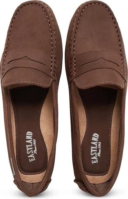 Eastland 1955 Edition Loafers Women's Shoes BROWN NUBU : 10 M - Image 2