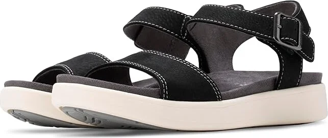Eastland 1955 Edition Longwood Women's Sandals Black : 7 B - Medium, Leather/Suede