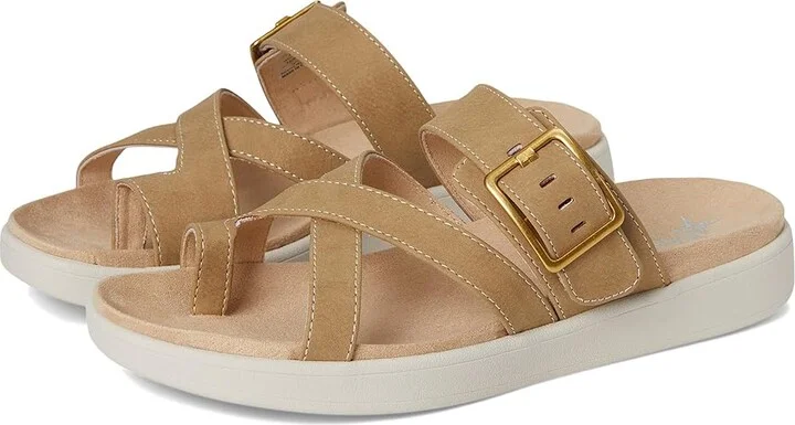 Eastland 1955 Edition Port Clyde Women's Sandals Light Tan : 8 B - Medium, Synthetic