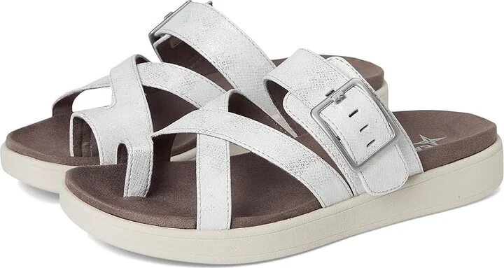 Eastland 1955 Edition Port Clyde Women's Sandals Silver : 8 B - Medium, Synthetic