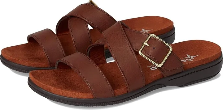 Eastland 1955 Edition Sanibel Women's Sandals Dark Walnut : 11 B - Medium, Leather