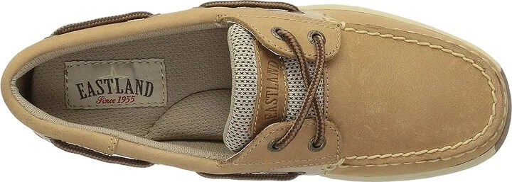 Eastland 1955 Edition Solstice Women's Flat Shoes Tan & Stone Leather : 6.5 W, Leather/Mesh - Image 3