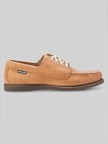 Eastland Men's Falmouth Camp Leather Moc Toe Oxfords Light Tan