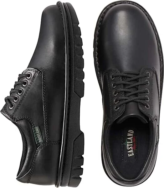 Eastland Men's Plainview Plain Toe Lace-Up Oxfords Black