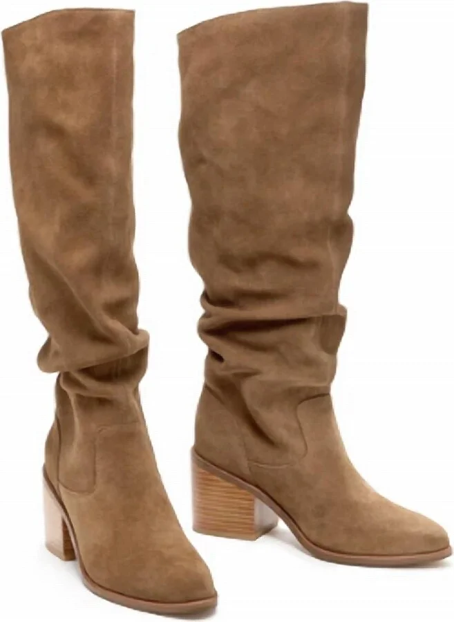 Easton Armadillo Suede Slouchy Boots