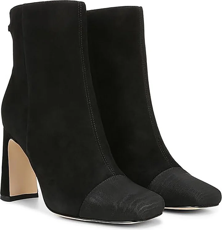 Easton Womens Zipper Suede Booties