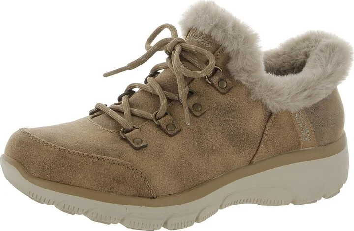 EASY GOING Womens Faux Suede Cold Weather Booties