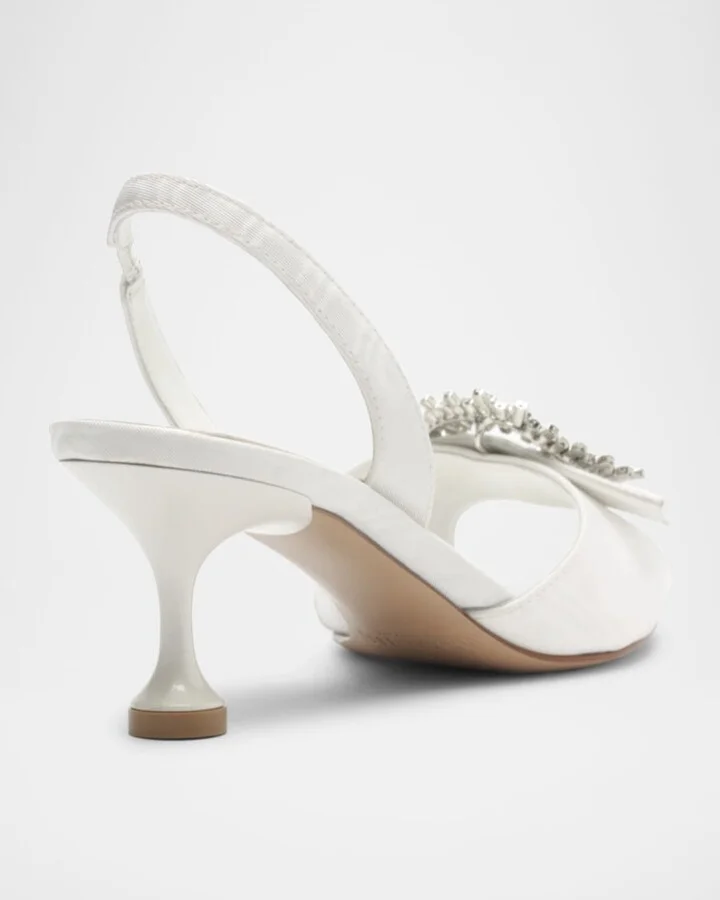 Easy Madelina Embellished Satin 60 Pumps - Image 2