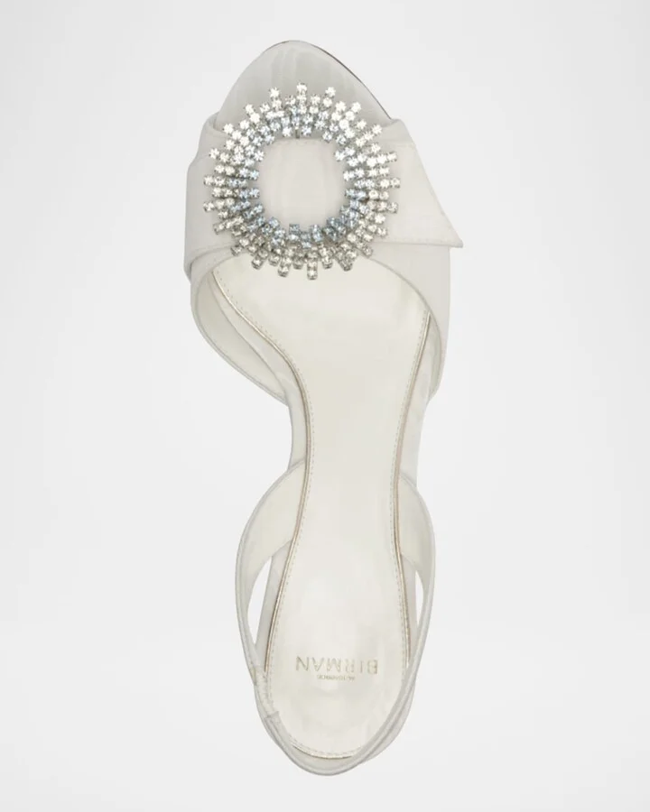 Easy Madelina Embellished Satin 60 Pumps - Image 7