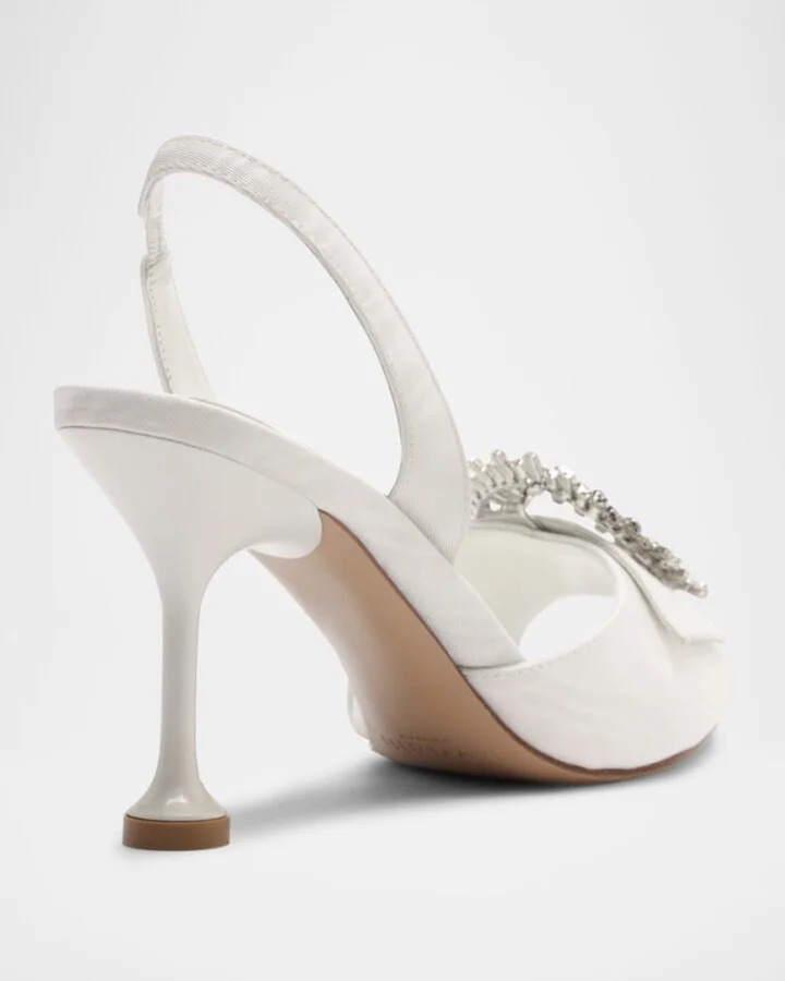 Easy Madelina Embellished Satin 85 Pumps - Image 4