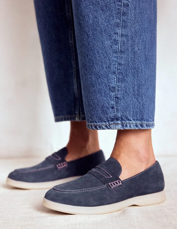 Easy soft loafers, Navy - Image 2