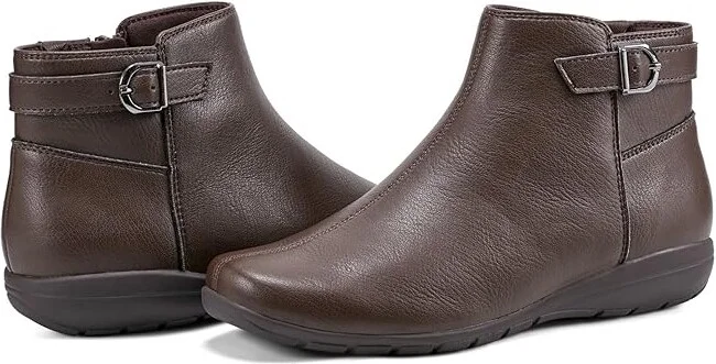 Easy Spirit Aara Women's Boots Dark Brown : 5 M (B), Leather