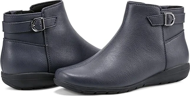 Easy Spirit Aara Women's Boots Navy : 9 W (D), Leather