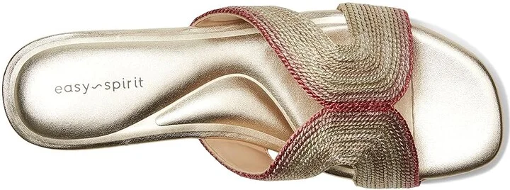 Easy Spirit Calera Women's Sandals Pink/Gold/Silver : 8.5 W (D), Rubber/Synthetic - Image 2