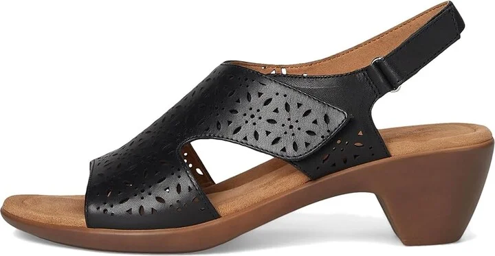 Easy Spirit Calix Women's Wedge Shoes Black Leather : 6 N (A) - Image 6