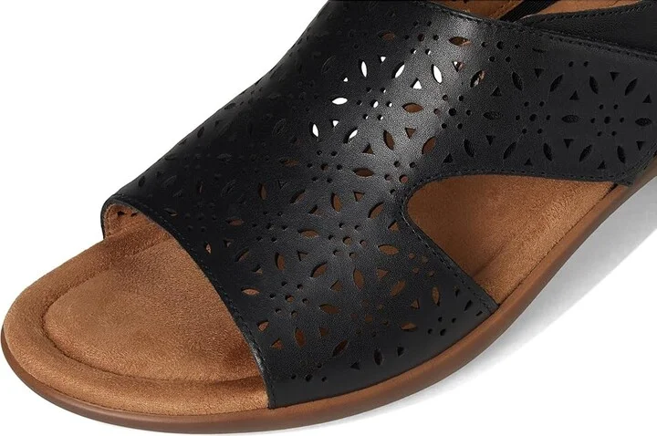 Easy Spirit Calix Women's Wedge Shoes Black Leather : 6 N (A) - Image 7