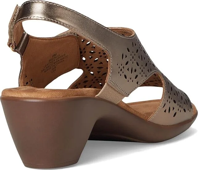 Easy Spirit Calix Women's Wedge Shoes Bronze Leather : 6.5 W (D) - Image 4