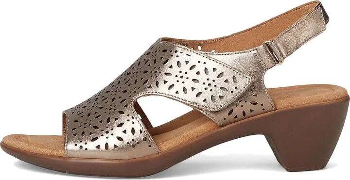 Easy Spirit Calix Women's Wedge Shoes Bronze Leather : 6.5 W (D) - Image 6