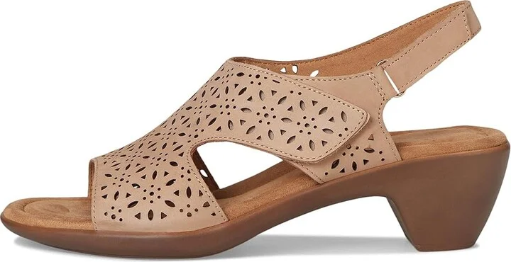 Easy Spirit Calix Women's Wedge Shoes Light Natural Nubuck : 7 W (D), Leather - Image 6
