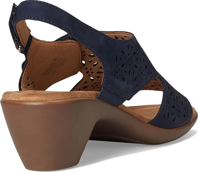 Easy Spirit Calix Women's Wedge Shoes Navy Nubuck : 7 N (A), Leather - Image 4