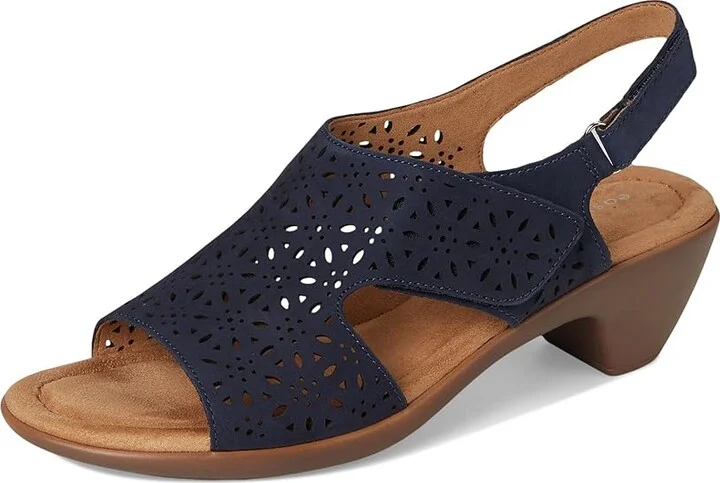 Easy Spirit Calix Women's Wedge Shoes Navy Nubuck : 7 N (A), Leather - Image 5