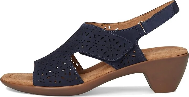 Easy Spirit Calix Women's Wedge Shoes Navy Nubuck : 7 N (A), Leather - Image 6