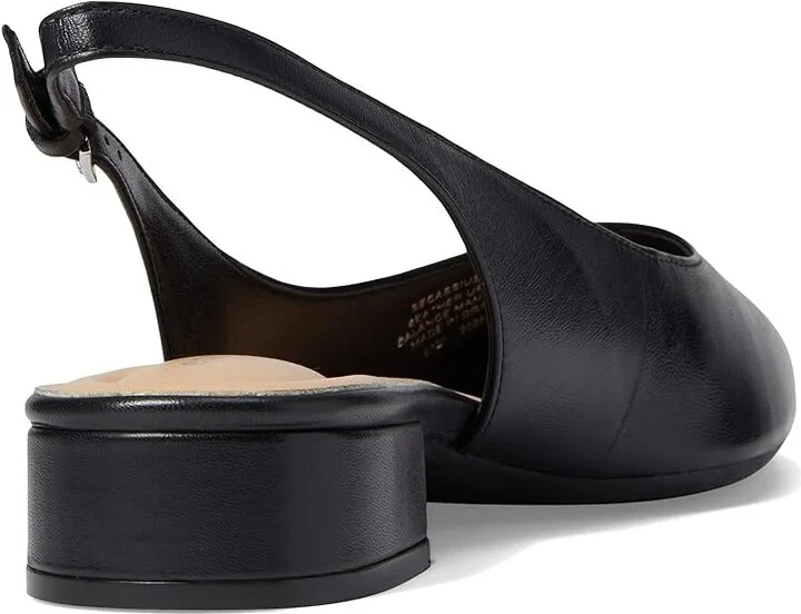 Easy Spirit Cassius Women's Flat Shoes Black : 6 W (D), Leather - Image 4