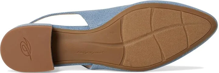 Easy Spirit Cassius Women's Flat Shoes Blue Denim : 9 M (B), Leather - Image 3