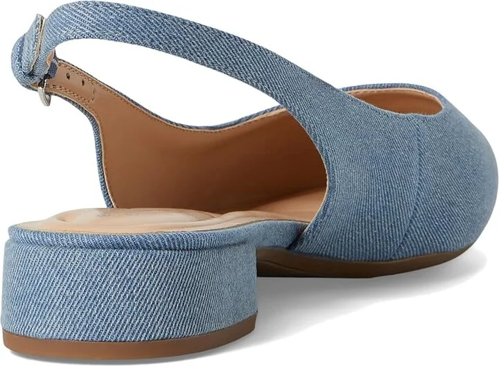 Easy Spirit Cassius Women's Flat Shoes Blue Denim : 9 M (B), Leather - Image 4