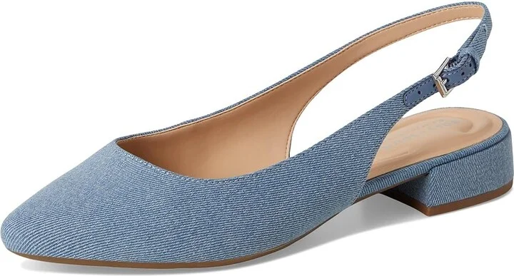 Easy Spirit Cassius Women's Flat Shoes Blue Denim : 9 M (B), Leather - Image 5