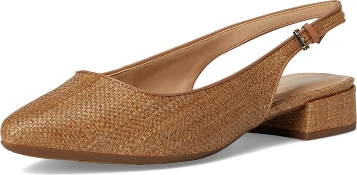 Easy Spirit Cassius Women's Flat Shoes Caramel Raffia : 9 M (B), Leather - Image 5