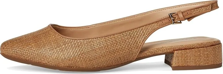 Easy Spirit Cassius Women's Flat Shoes Caramel Raffia : 9 M (B), Leather - Image 6
