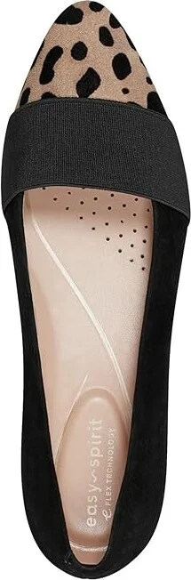 Easy Spirit Casta High Women's Heels Black/Leopard Suede : 12 M (B), Leather - Image 2