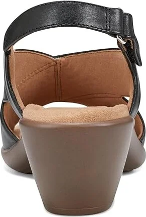 Easy Spirit Chantal Women's Sandals Black Leather : 9 M (B), Leather/Rubber - Image 4