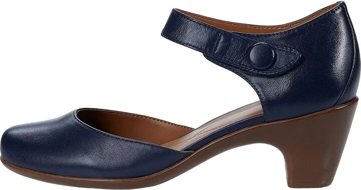 Easy Spirit Clarice Women's Shoes Dark Blue : 5.5 M (B), Leather - Image 6